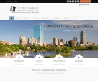 Copleychiropractic.com(Chiropractic Care in Boston) Screenshot