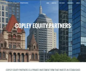 Copleyequity.com(Copley Equity Partners) Screenshot