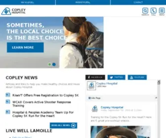 Copleyhealthsystems.org(Copley Hospital) Screenshot