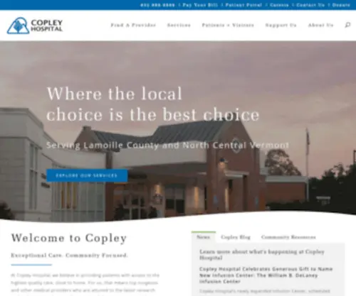 Copleyvt.org(Copley Hospital) Screenshot