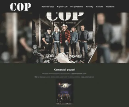 Copmusic.cz(COP bluegrass music Plze) Screenshot