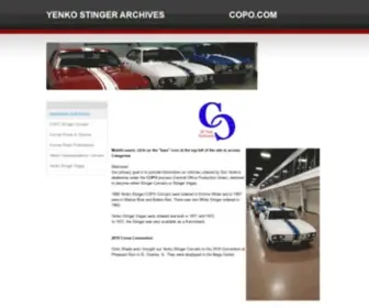Copo.com(YENKO STINGER ARCHIVES                            ) Screenshot