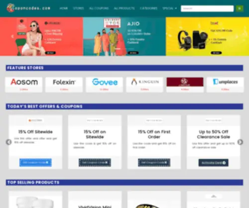 Coponcodes.com(Big Discount for You) Screenshot