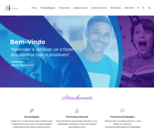 Copop.com.br(Centro Psicopedagógico e Orientação Profissional) Screenshot