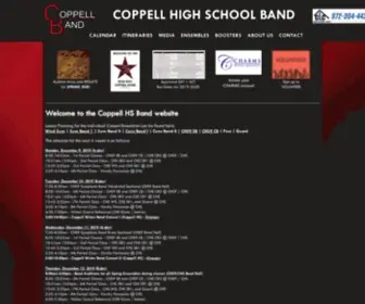 Coppellband.com(HOME) Screenshot