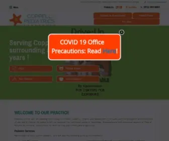 Coppellpedi.com(Pediatrician Coppell) Screenshot