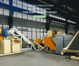 Copper-Recycle.com(Wire Stripper Machine and Cable Granulator Manufacturer in China) Screenshot
