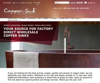 Copper-Sink.com(Copper sink) Screenshot