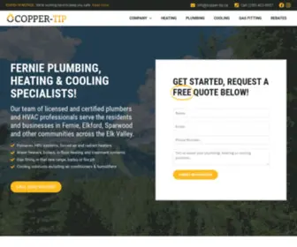 Copper-Tip.ca(Fernie Plumbing & Heating Specialists for over 10 years) Screenshot