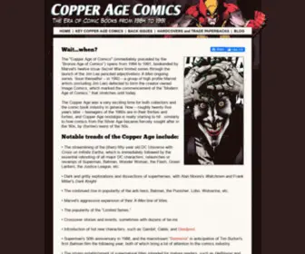 Copperagecomics.com(Copper Age Comics) Screenshot