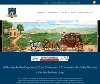 Copperascove.com(Copperas Cove Chamber of Commerce) Screenshot