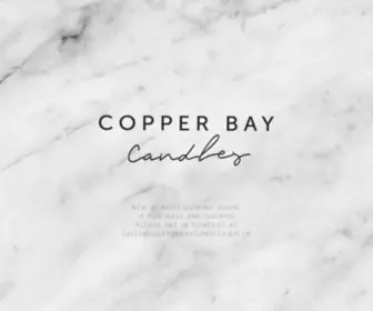 Copperbaycandles.co.uk(Copper Bay Candles) Screenshot