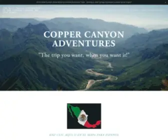 Coppercanyonadventures.com(Copper Canyon Adventures) Screenshot