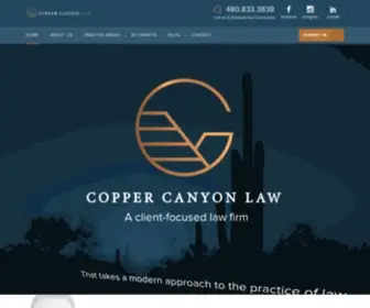 Coppercanyonlaw.com(Copper Canyon Law) Screenshot