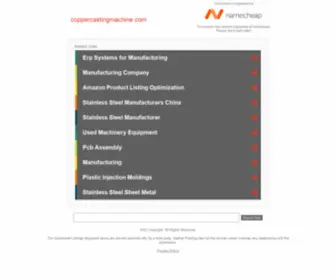 Coppercastingmachine.com(Copper Casting Machines) Screenshot