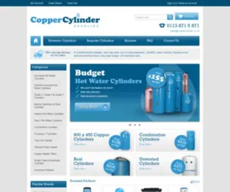 Coppercylinder.co.uk(The Original Copper Cylinder Supplier and Manufacturer) Screenshot