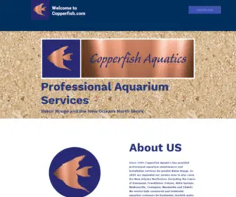 Copperfish.com(Aquarium Service Baton Rouge) Screenshot