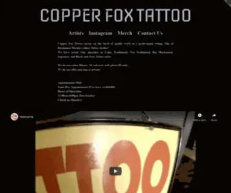 Copperfoxtattooco.com(COPPER FOX TATTOO) Screenshot