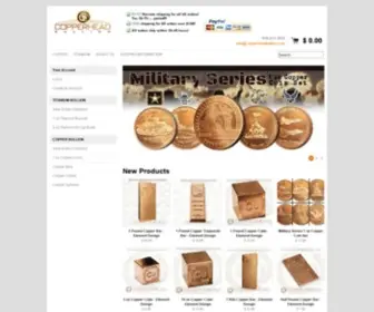 Copperheadbullion.com(Affordable and Unique Copper) Screenshot