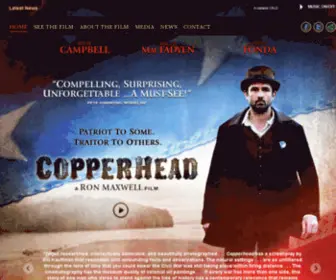 Copperheadthemovie.com(A Ron Maxwell Film) Screenshot