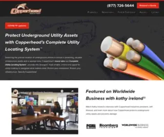 Copperheadwire.com(Copper Clad Steel Tracer Wire Systems) Screenshot