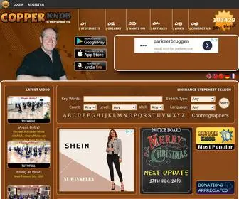 Copperknob.co.uk(Linedance Stepsheets) Screenshot