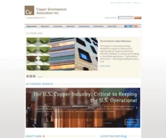 Copper.org(The Copper Development Association Inc. (CDA)) Screenshot