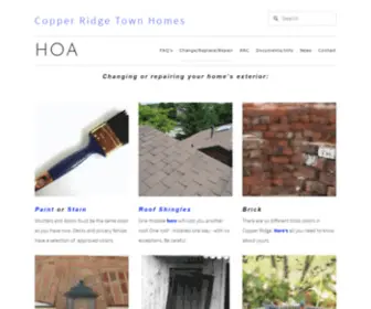 Copperridgeraleigh.org(HOA) Screenshot