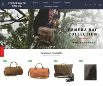 Copperriverbags.com(American Made Camera Bags) Screenshot