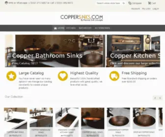 Coppersinks.com(CopperSinks) Screenshot