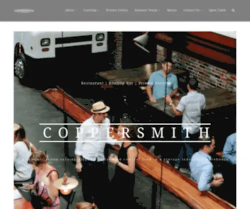 Coppersmithboston.com(Coppersmith South Boston Restaurant) Screenshot