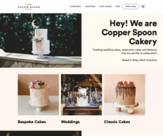 Copperspooncakery.com(Wedding Cakes) Screenshot