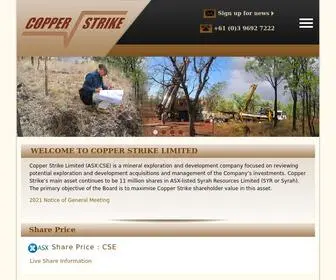 Copperstrike.com.au(Copper Strike Limited) Screenshot