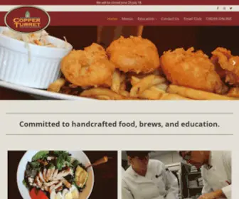 Copperturret.com(Committed to handcrafted food) Screenshot