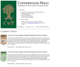 Copperwood.com(Copperwood Press) Screenshot