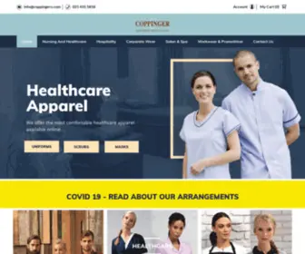 Coppingers.com(Uniform Suppliers) Screenshot