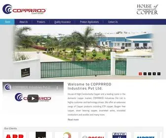 Copprrod.com(COPPRROD Industries Pvt Ltd) Screenshot