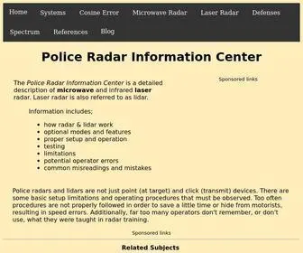Copradar.com(Detailed technical description of microwave and laser (lidar)) Screenshot