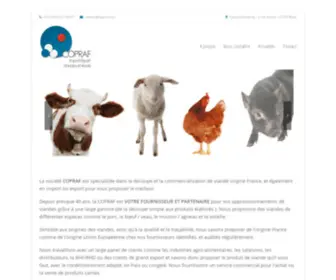 Copraf.com(Votre fournisseur viande) Screenshot