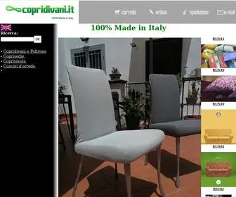 Copridivani.it(Produzione e vendita copridivani) Screenshot