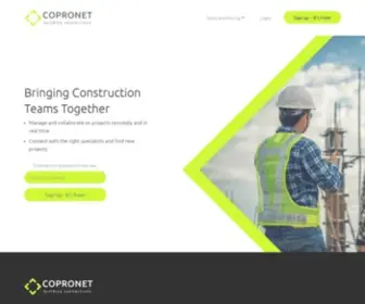Copronet.com(Construction Project Management) Screenshot