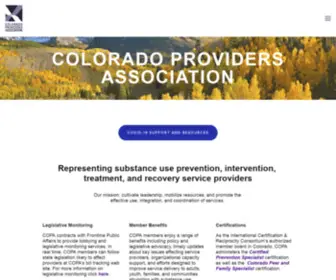 Coprovidersassociation.org(Colorado Providers Association) Screenshot