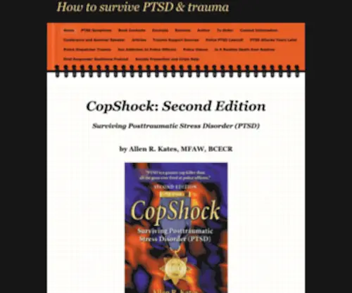 Copshock.com(Police PTSD survival book) Screenshot