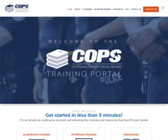 Copstrainingportal.org(The Portal) Screenshot