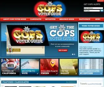 Copsvoterguide.com(COPS VOTER GUIDE INC) Screenshot