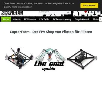 Copterfarm.de(FPV Racer Shop für Copter und Multicopter) Screenshot