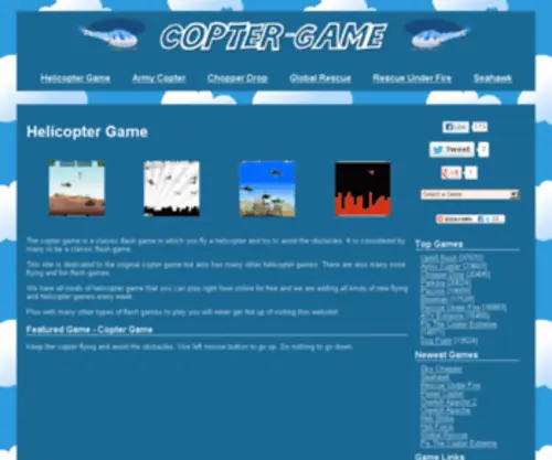 Coptergame.org(Helicopter Game) Screenshot