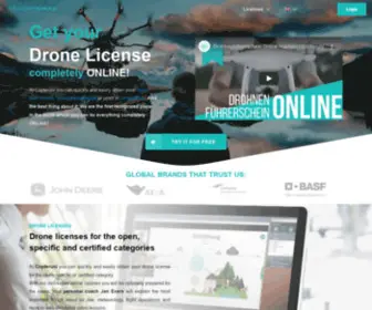 Copteruni.com(Get Your European Drone License completely ONLINE) Screenshot