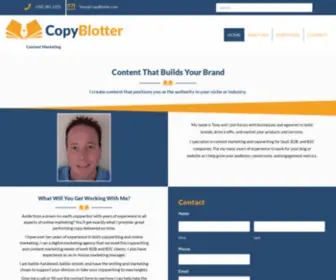 Copyblotter.com(Las Vegas Copywriting and Content Marketing) Screenshot