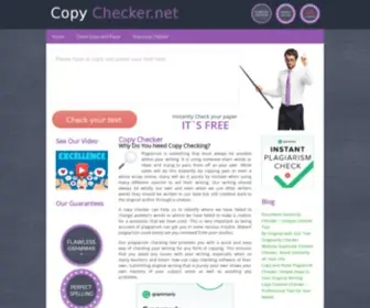 Copychecker.net(Get Original Work with Our Copy Checker Online) Screenshot